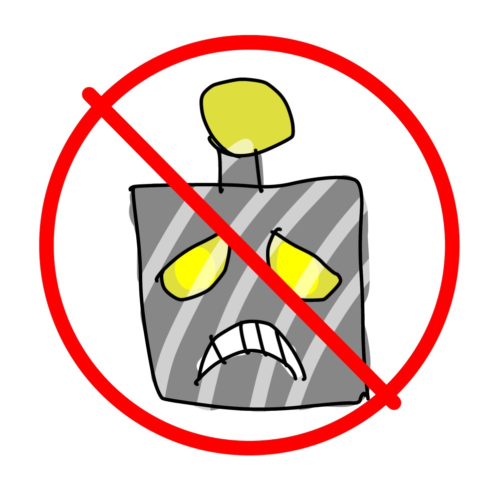 Sad robot